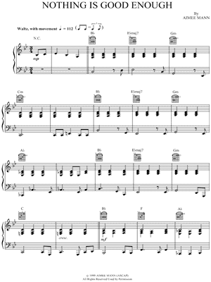 Nothing Is Good Enough