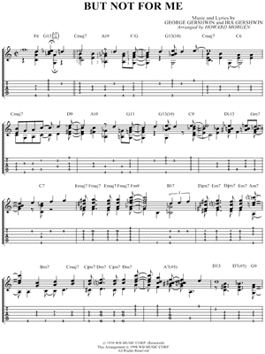 But Not For Me by George Gershwin - Sheet Music