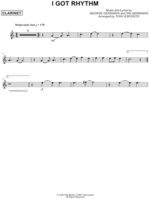 I Got Rhythm - Clarinet