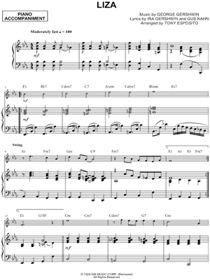 Liza - Piano Accompaniment