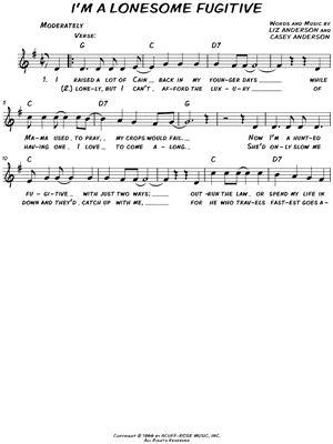 I'm a Lonesome Fugitive