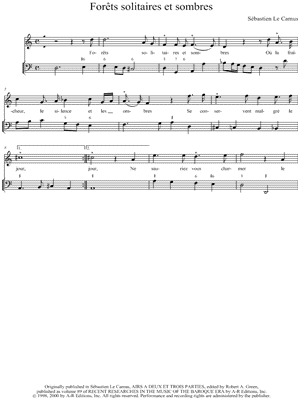 Forêts solitaires et sombres