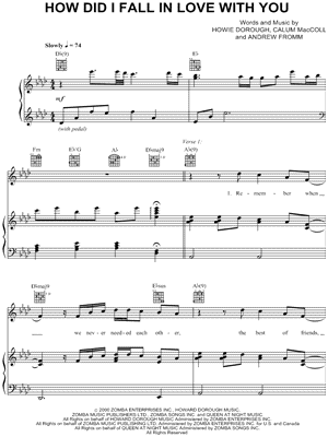 How Did I Fall In Love With You by Backstreet Boys - Sheet Music