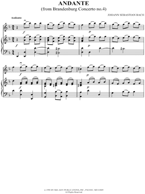 Andante from Brandenburg Concerto No. 4