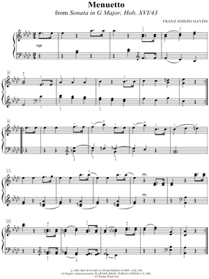 Sonata in A-flat Major Hob. XVI/43