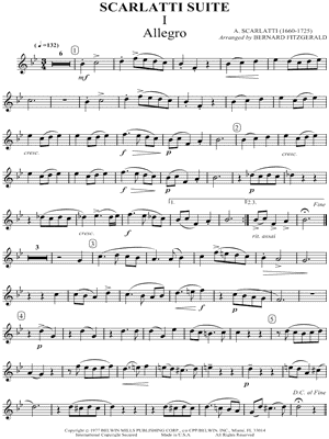 Scarlatti Suite - Trumpet by Domenico Scarlatti - Sheet Music