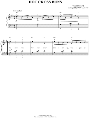 Hot Cross Buns by Traditional - Sheet Music