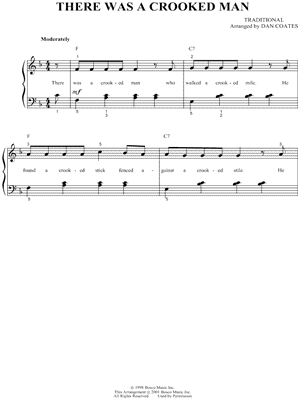 There Was a Crooked Man by Traditional - Sheet Music