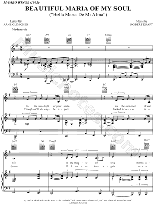 Beautiful Maria Of My Soul