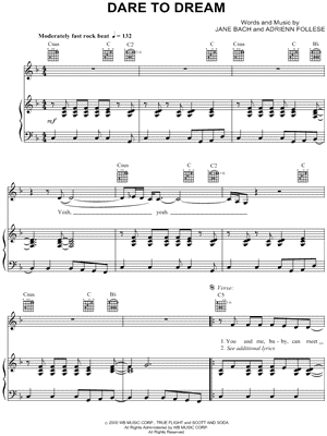 Dare To Dream by Jane Bach - Sheet Music