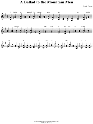 A Ballad To the Mountain Men