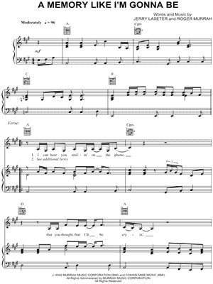 A Memory Like I'm Gonna Be