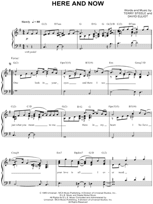 Here and Now by Terry Steele - Sheet Music