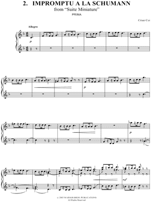 2. Impromptu a La Schumann (Primo)