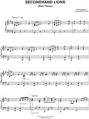 Secondhand Lions from Secondhand Lions - Sheet Music
