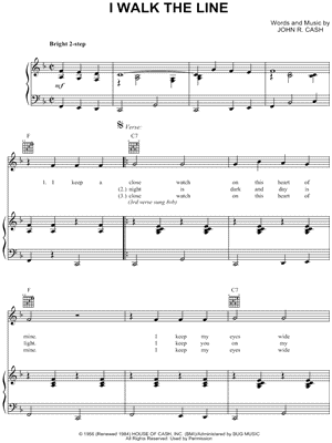 I Walk the Line by Los Lonely Boys - Sheet Music