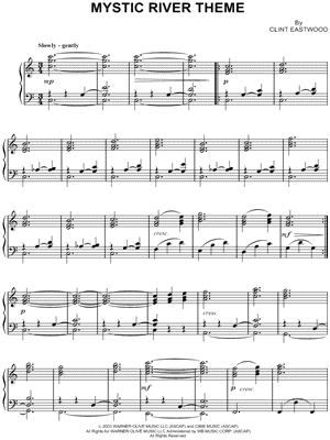 Mystic River Theme from Mystic River - Sheet Music