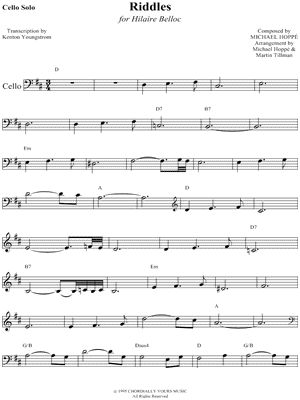 Riddles by Michael Hoppé - Sheet Music