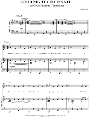 Good Night Cincinnati ( And Good Morning Tennessee )