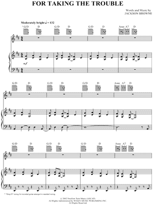 For Taking the Trouble