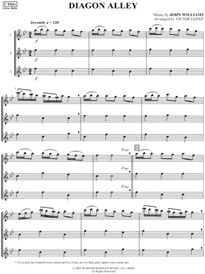 Diagon Alley from Harry Potter and the Sorcerer's Stone - Sheet Music