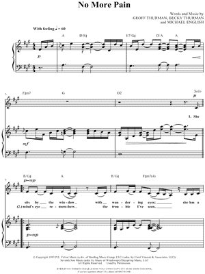 No More Pain by Point of Grace - Sheet Music