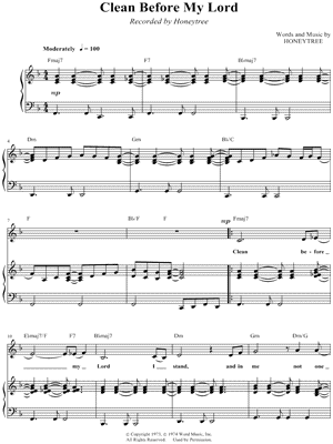 Clean Before My Lord