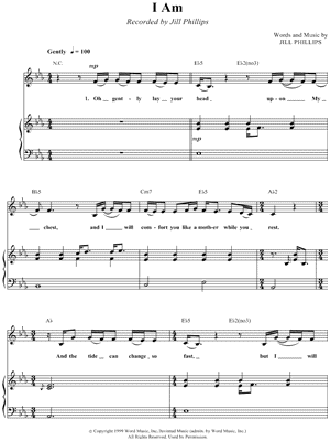 I Am by Jill Phillips - Sheet Music
