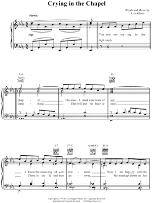 Crying In the Chapel