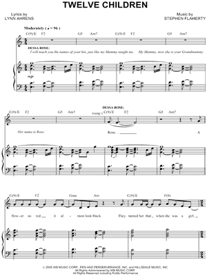 Twelve Children from Dessa Rose - Sheet Music