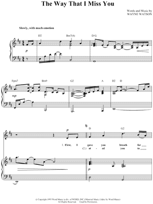 The Way That I Miss You