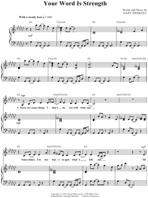 Your Word Is Strength