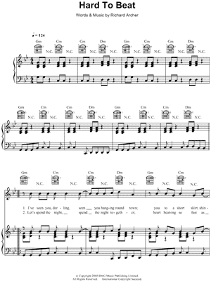 Hard To Beat by Hard-fi - Sheet Music