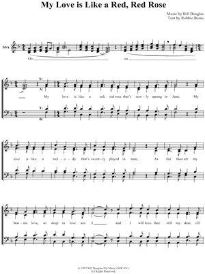 My Love Is Like a Red, Red Rose