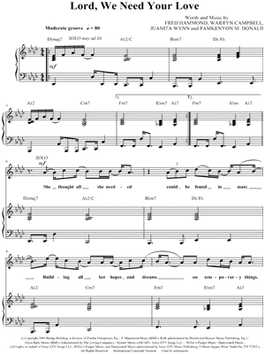 Lord, We Need Your Love