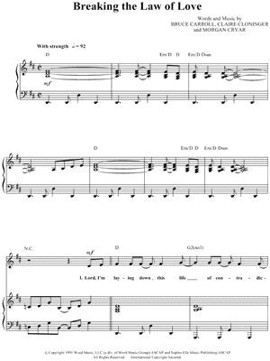 Breaking the Law of Love