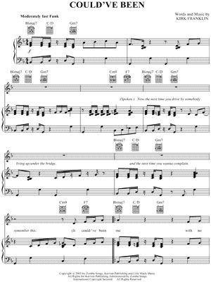 Could've Been by Kirk Franklin - Sheet Music