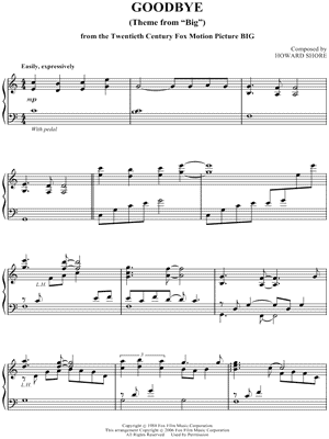 Goodbye (Theme from Big)