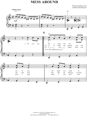 Mess Around by Ray Charles - Sheet Music