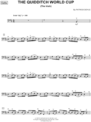 The Quidditch World Cup from Harry Potter and the Goblet of Fire - Sheet Music