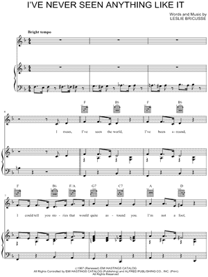 I've Never Seen Anything Like It