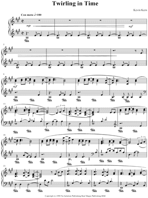 Twirling In Time by Kevin Kern - Sheet Music