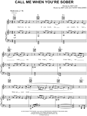 Call Me When You're Sober