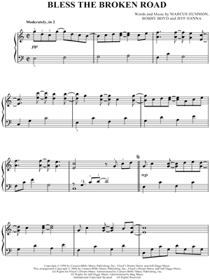 Bless the Broken Road by Rascal Flatts - Sheet Music