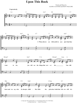 Upon This Rock by Sandi Patty - Sheet Music
