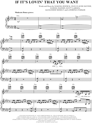 If It's Lovin' That You Want by Rihanna - Sheet Music