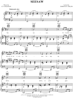 Seesaw by Seesaw Cast - Sheet Music