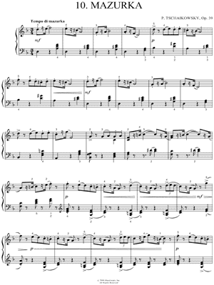 Mazurka, Op. 39, No. 10