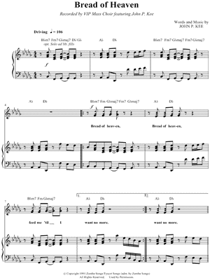 Bread of Heaven by John P. Kee - Sheet Music