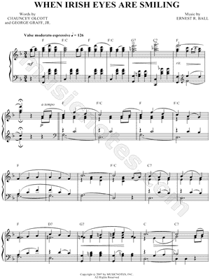 When Irish Eyes Are Smiling